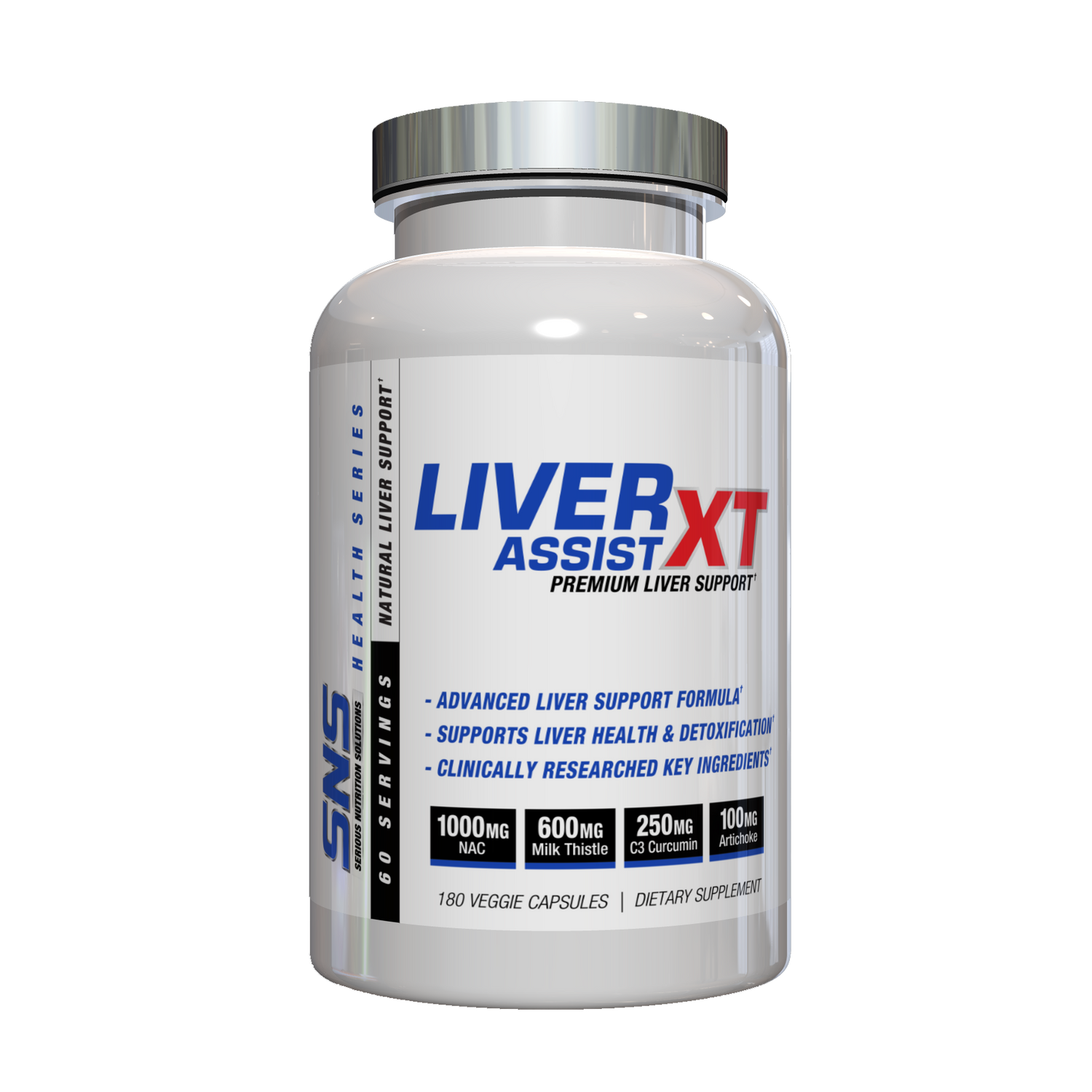 SNS Liver Assist XT - 180 Veg Caps - Evolution Supplements - SNS Liver Assist XT Front