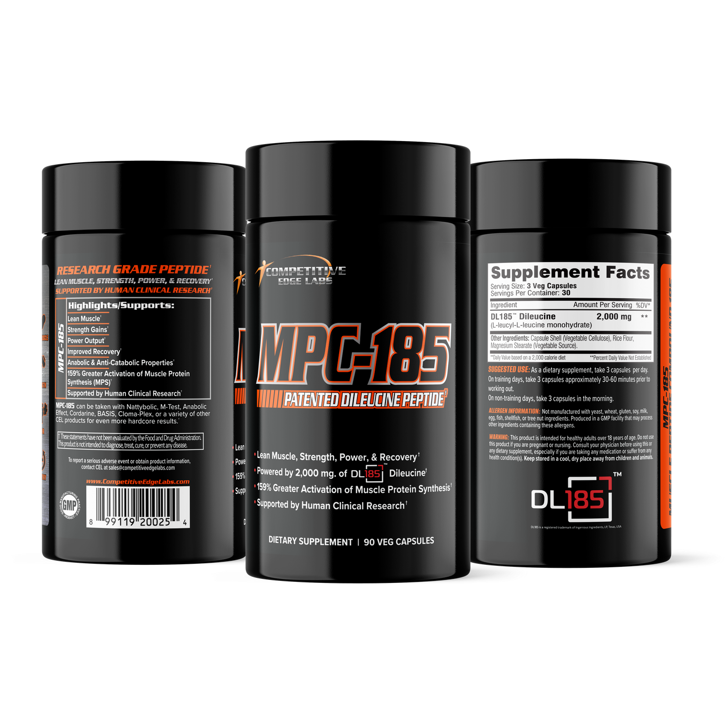 CEL MPC-185 (DL-185 Dileucine Peptide) - 90 Veg Caps