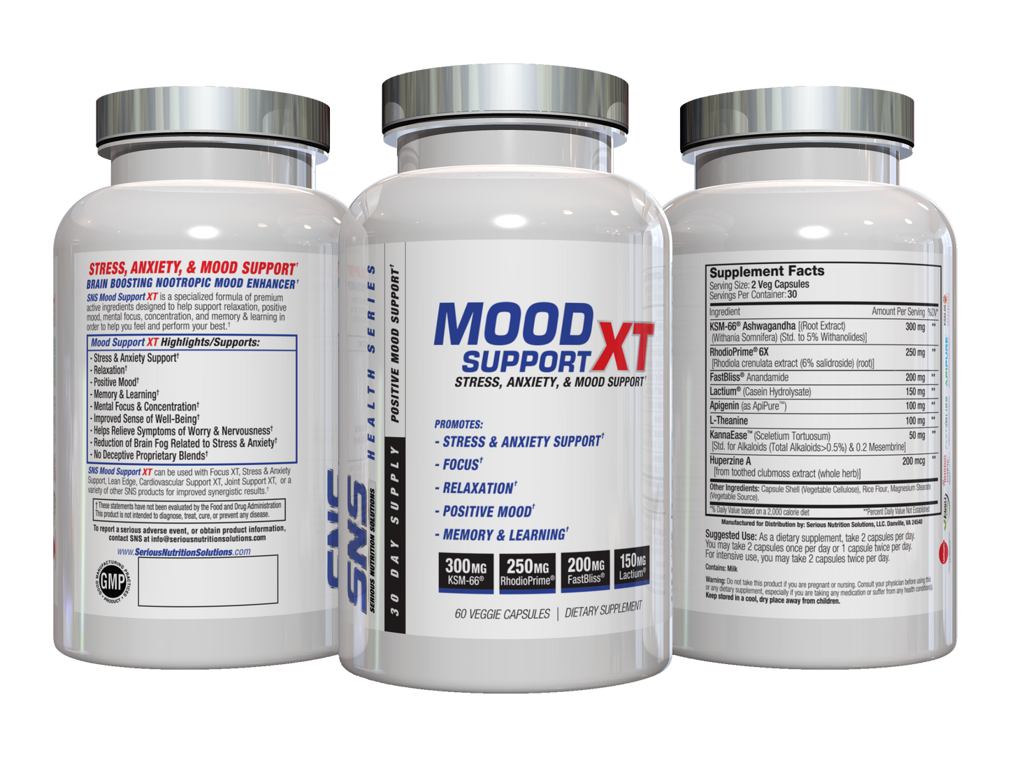 SNS Mood Support XT - 60 Veg Caps