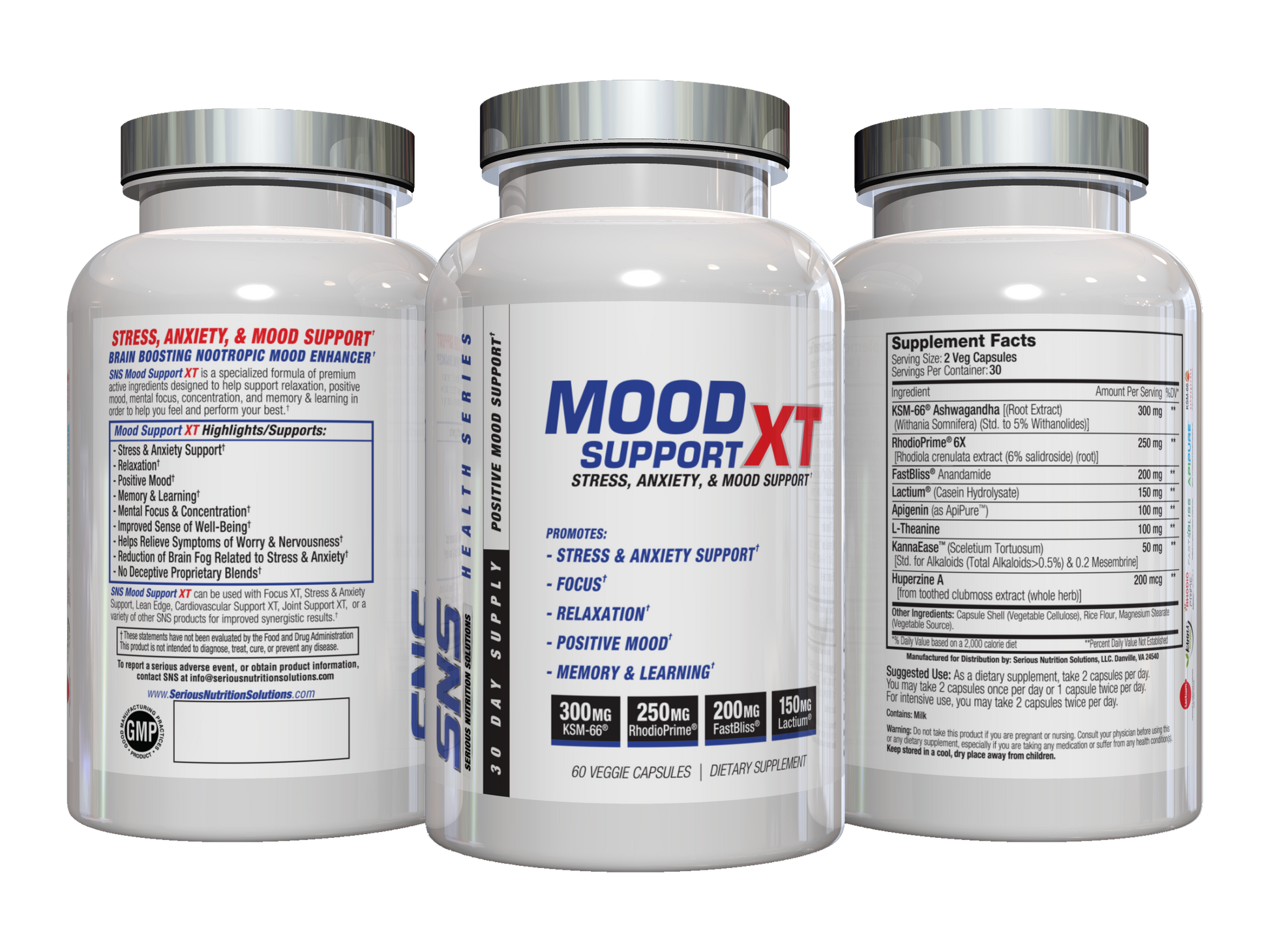 SNS Mood Support XT - 60 Veg Caps