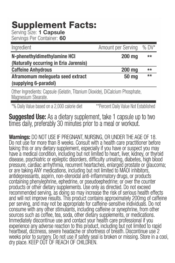 Muscle Addiction - ECA Stack - 60 Caps