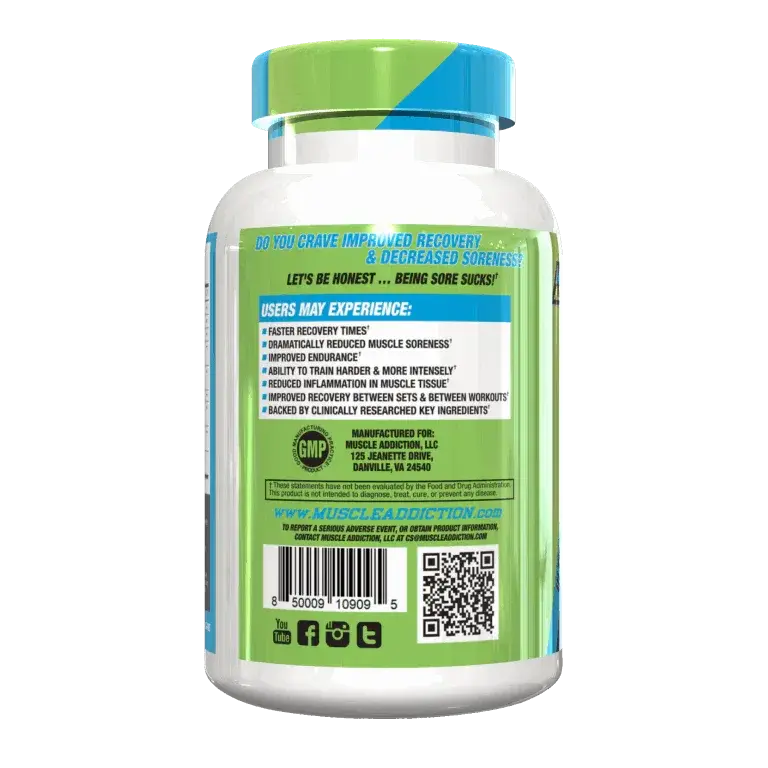 Muscle Addiction - Recovery Fix - 120 Caps