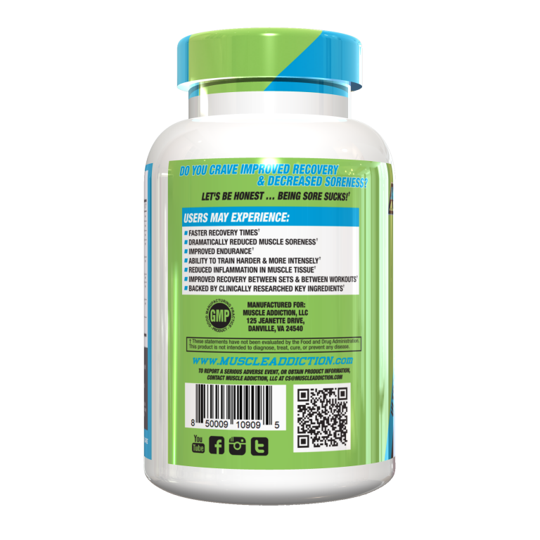 Muscle Addiction - Recovery Fix - 120 Caps