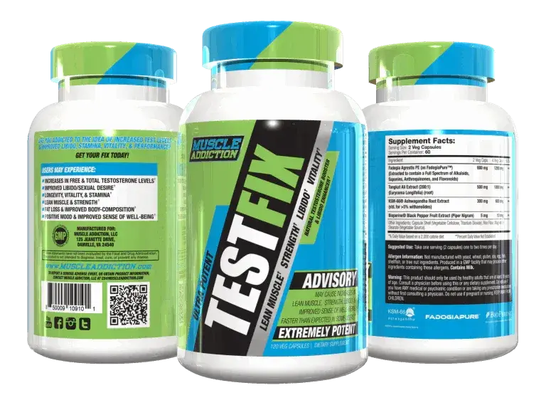 Muscle Addiction - Test Fix - 120 Caps