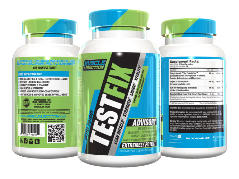 Muscle Addiction - Test Fix - 120 Caps
