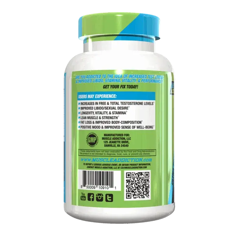 Muscle Addiction - Test Fix - 120 Caps