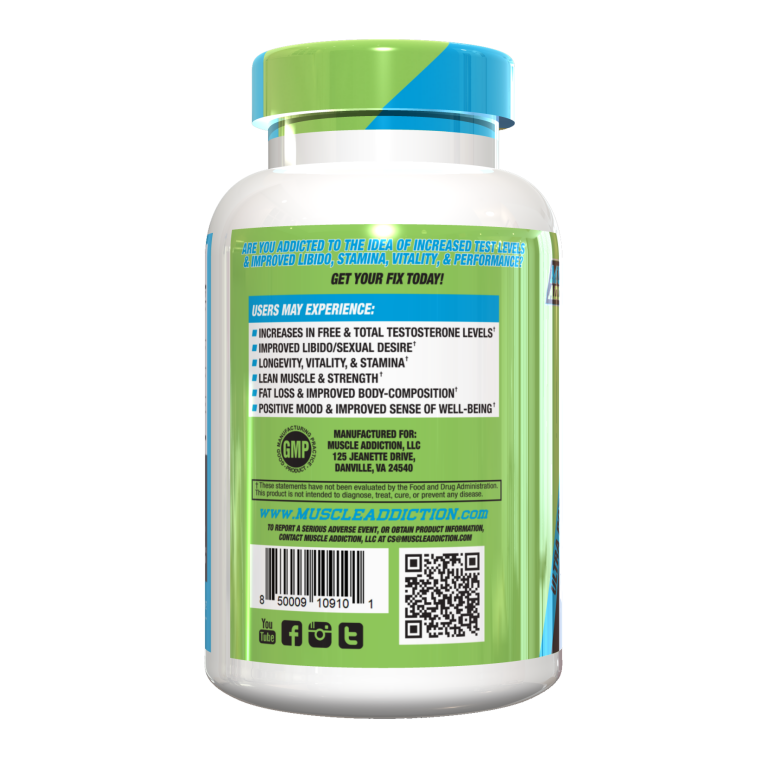 Muscle Addiction - Test Fix - 120 Caps