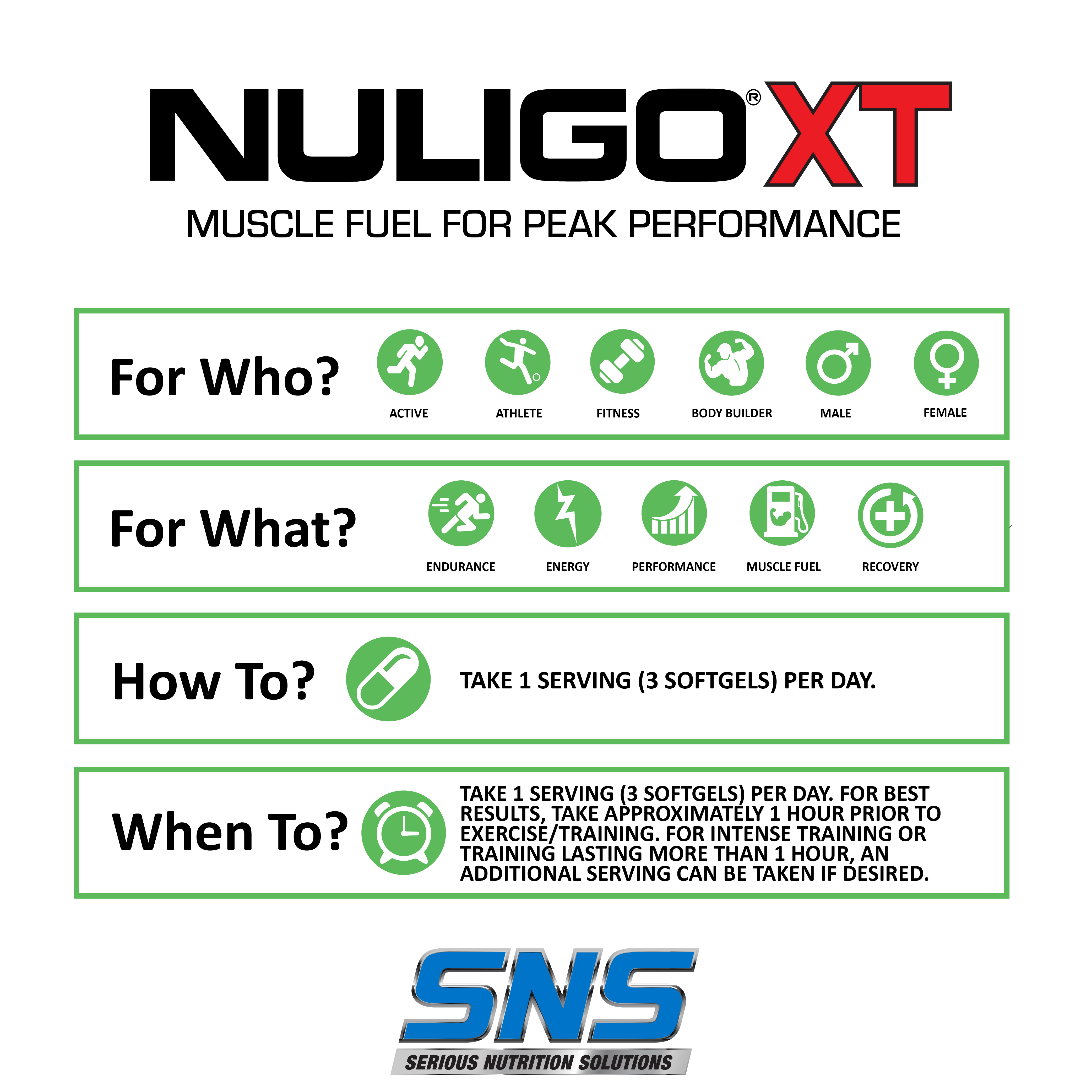 SNS NuliGo XT - 90 Softgels