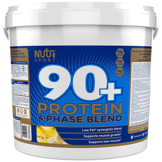 Nutrisport 90 Plus Protein 5kg Powder - Variety of Flavours