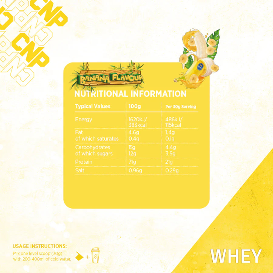 CNP Professional Whey Protein 2kg (Variety of Flavours) - Evolution Supplements