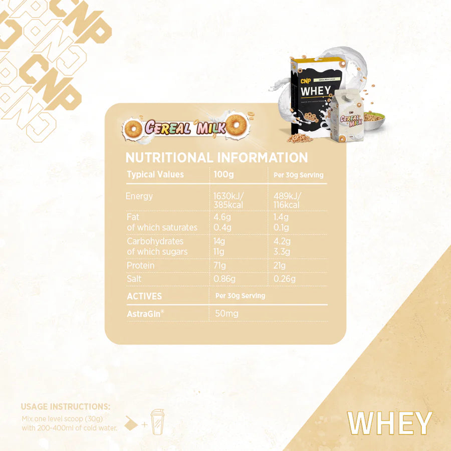 CNP Professional Whey Protein 2kg (Variety of Flavours) - Evolution Supplements