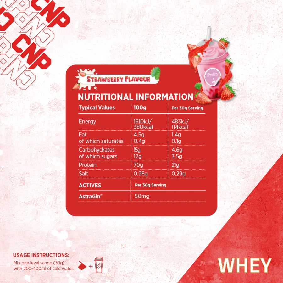 CNP Professional Whey Protein 2kg (Variety of Flavours) - Evolution Supplements