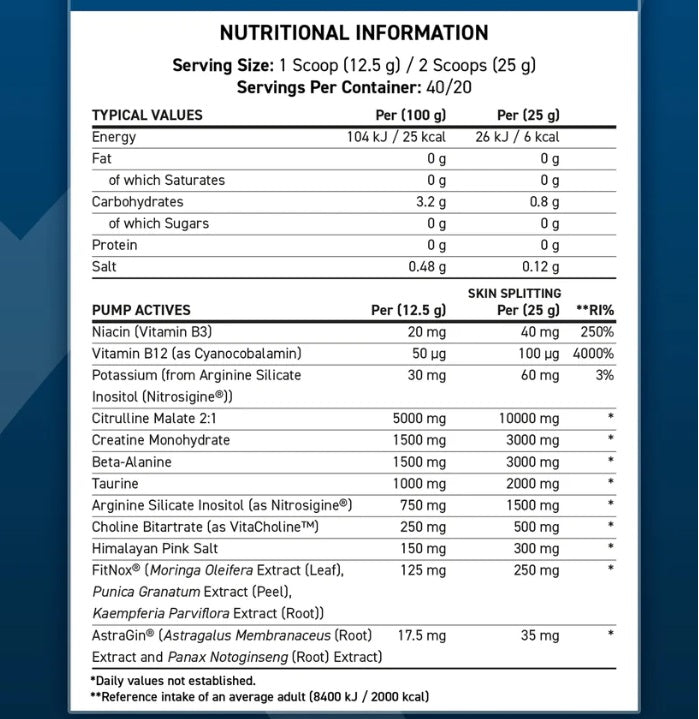 Applied Nutrition ABE Pump Zero Stim Pre-Workout - 500g