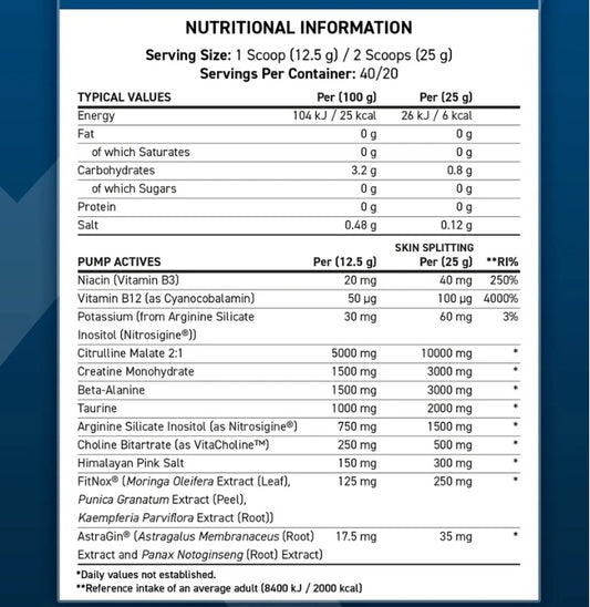 Applied Nutrition ABE Pump Zero Stim Pre-Workout - 500g