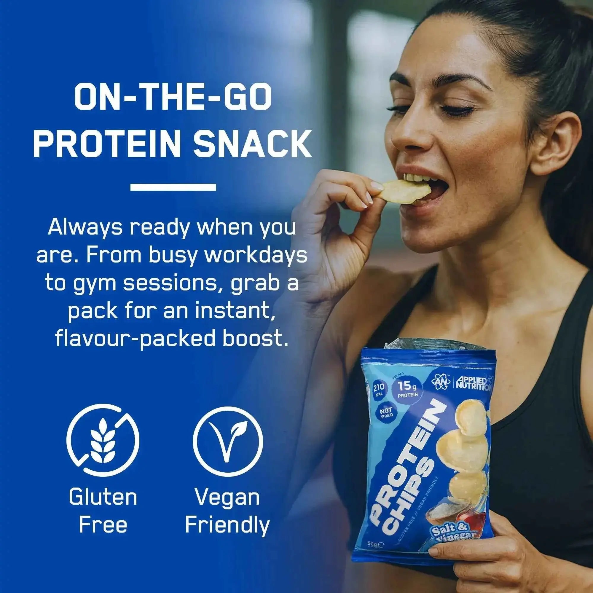 Applied Nutrition Protein Chips Single Bag or Box of 7 - in Variety of Flavours
