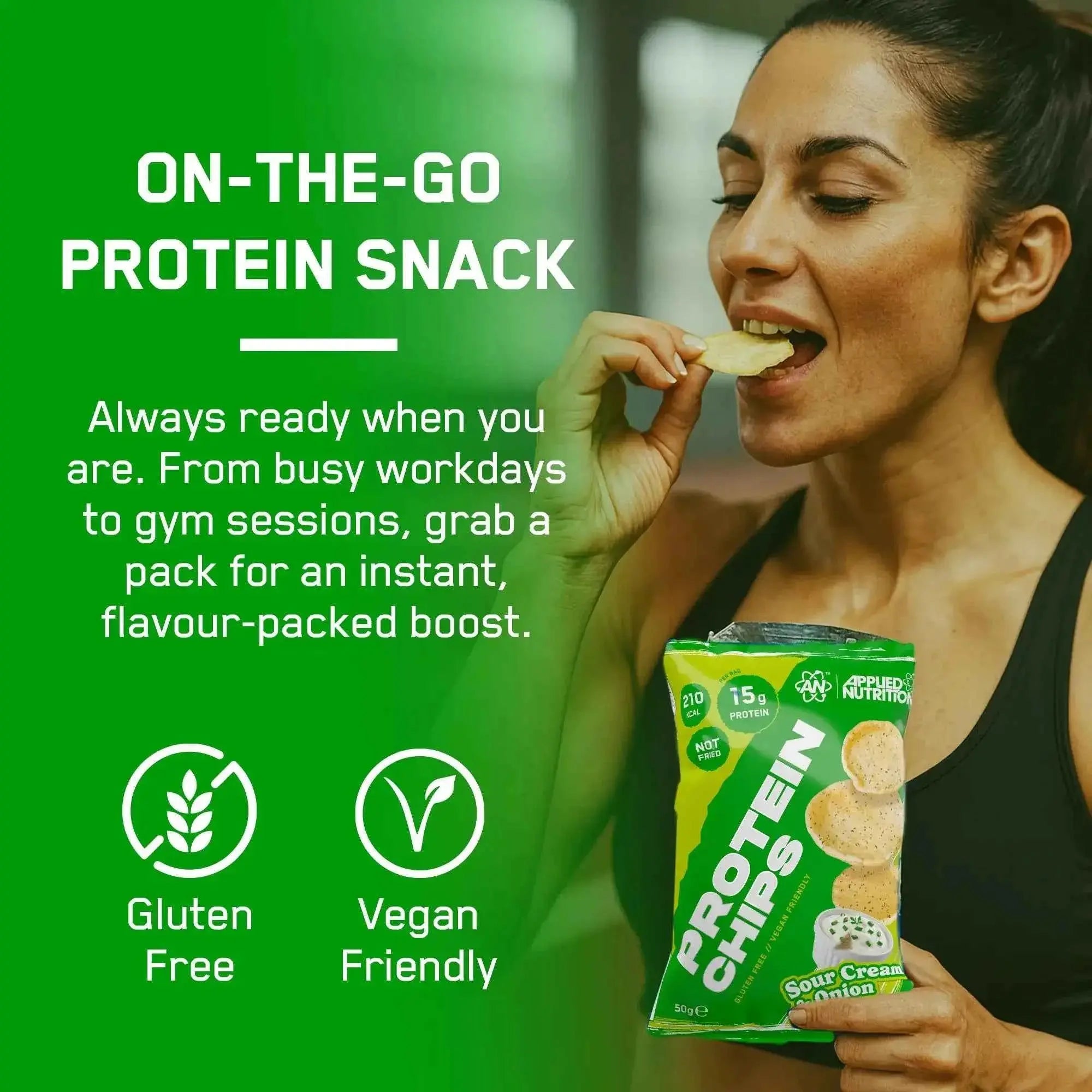 Applied Nutrition Protein Chips Single Bag or Box of 7 - in Variety of Flavours