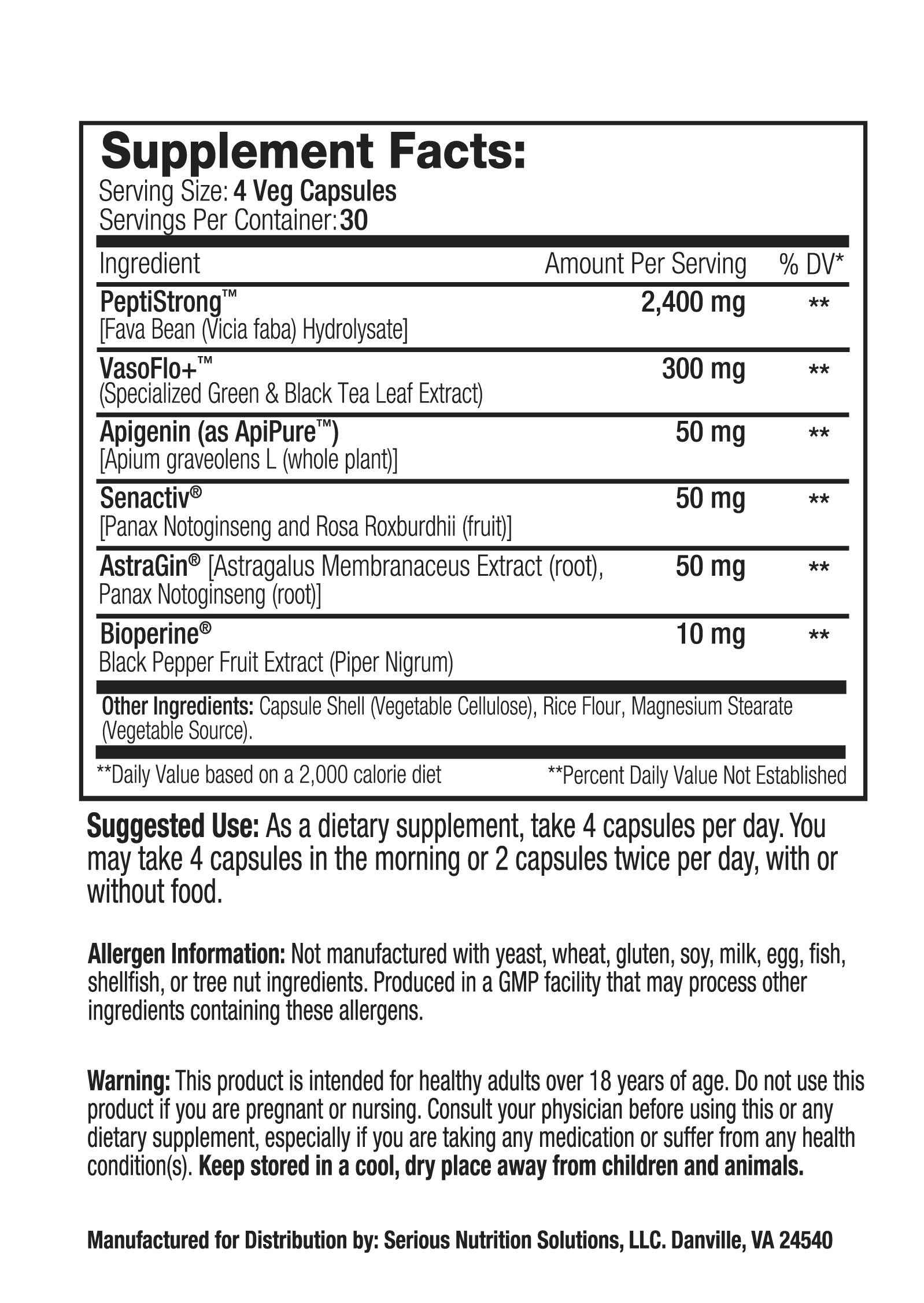 SNS Pepti-Plex - 120 Veg Caps
