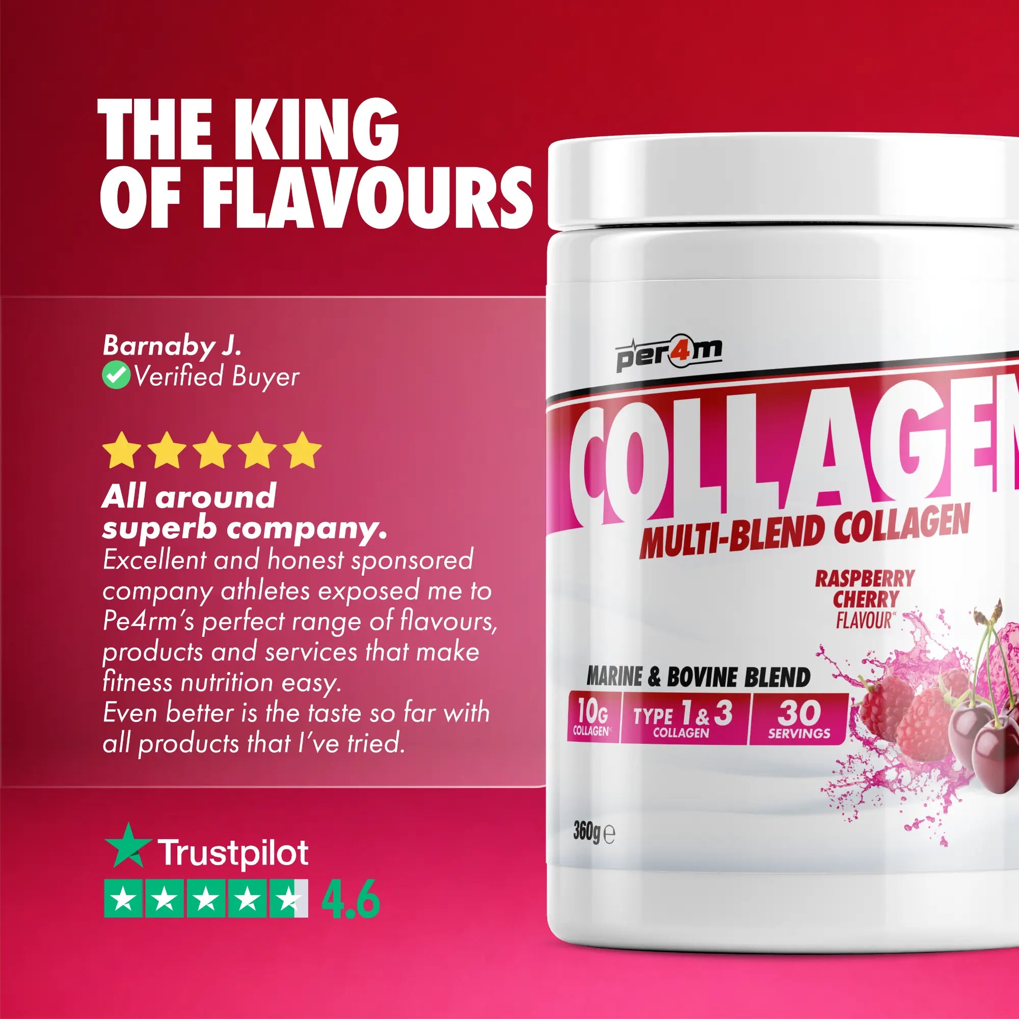 Multi-Blend Collagen Raspberry Cherry