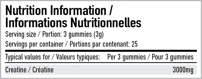 Per4m Creatine Gummies - 75 Gummies (25 Servings) in a Variety of Flavours