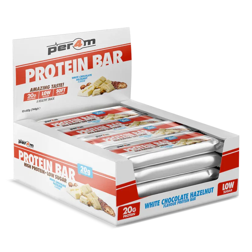 Per4m Protein Bar 12x62g - White Chocolate Hazelnut