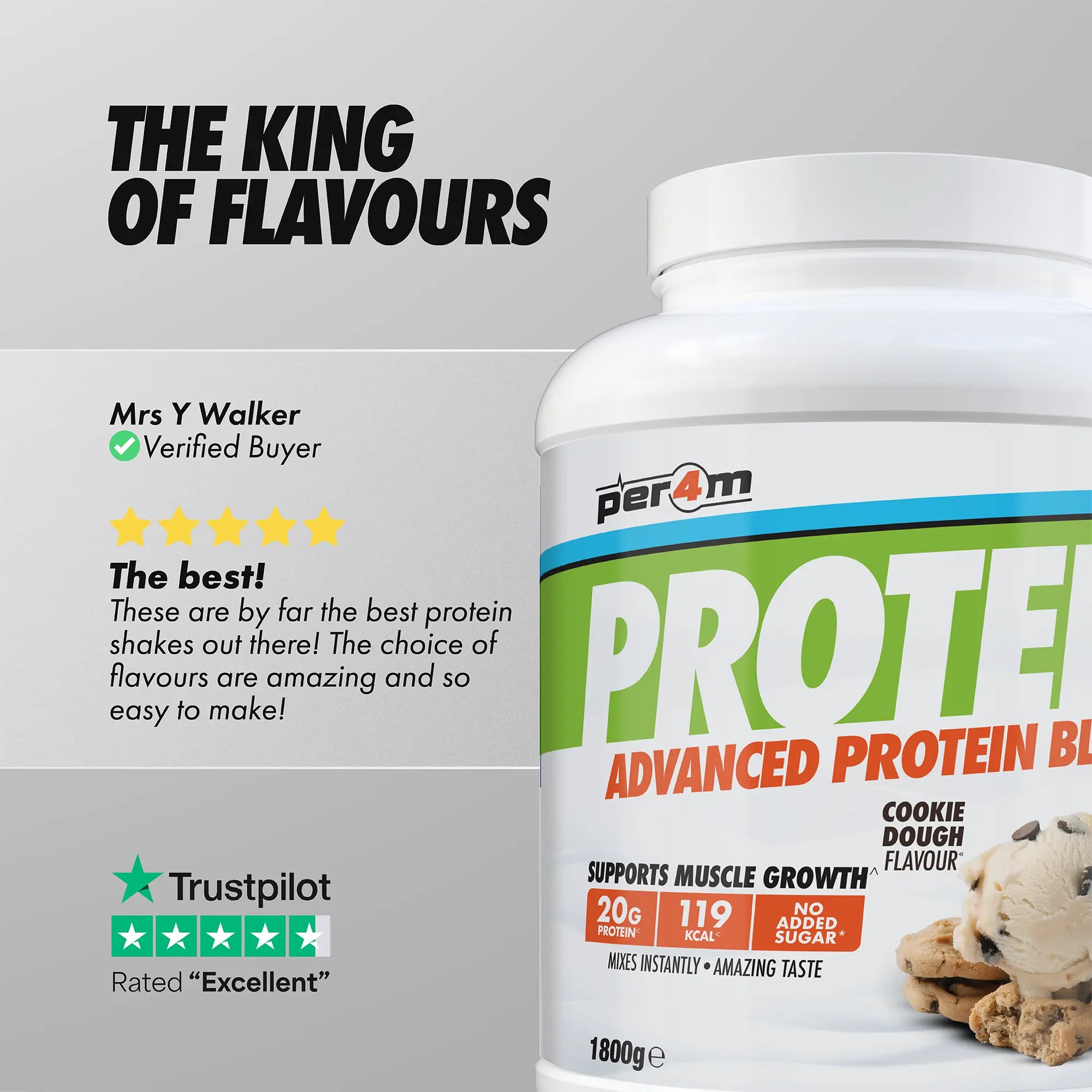 Per4m Nutrition Advanced Protein Blend Powder for Muscle Growth