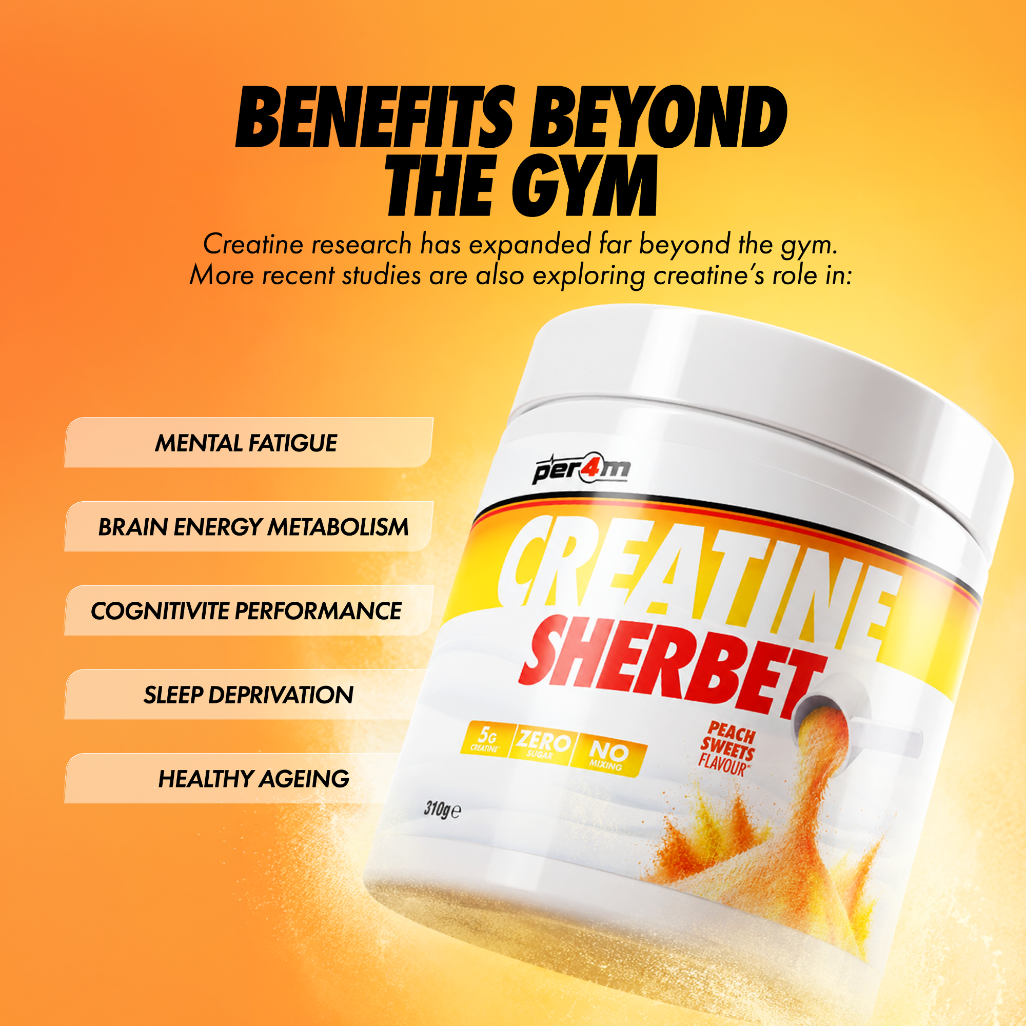 Creatine Sherbet Cherry Fizz