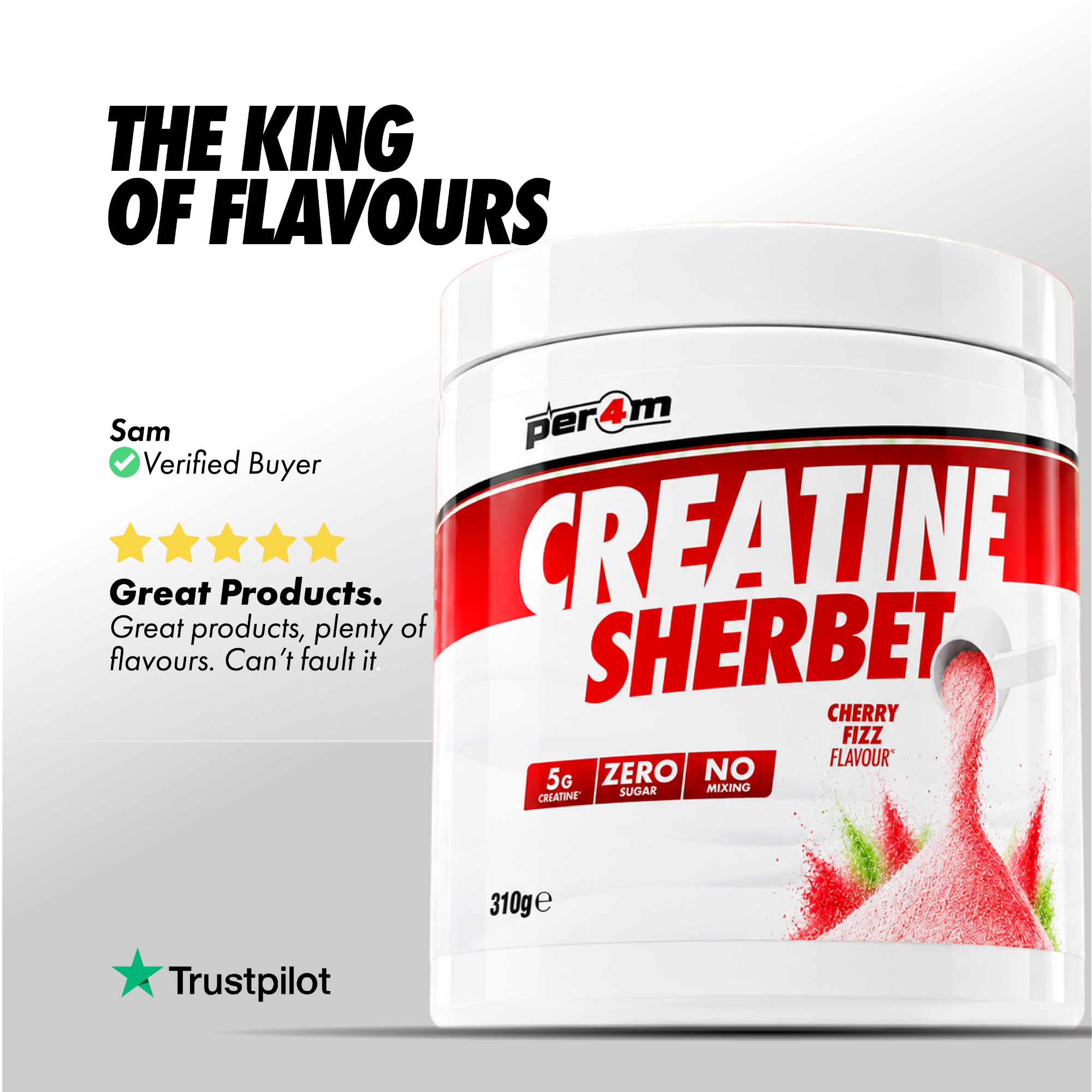 Creatine Sherbet Cherry Fizz