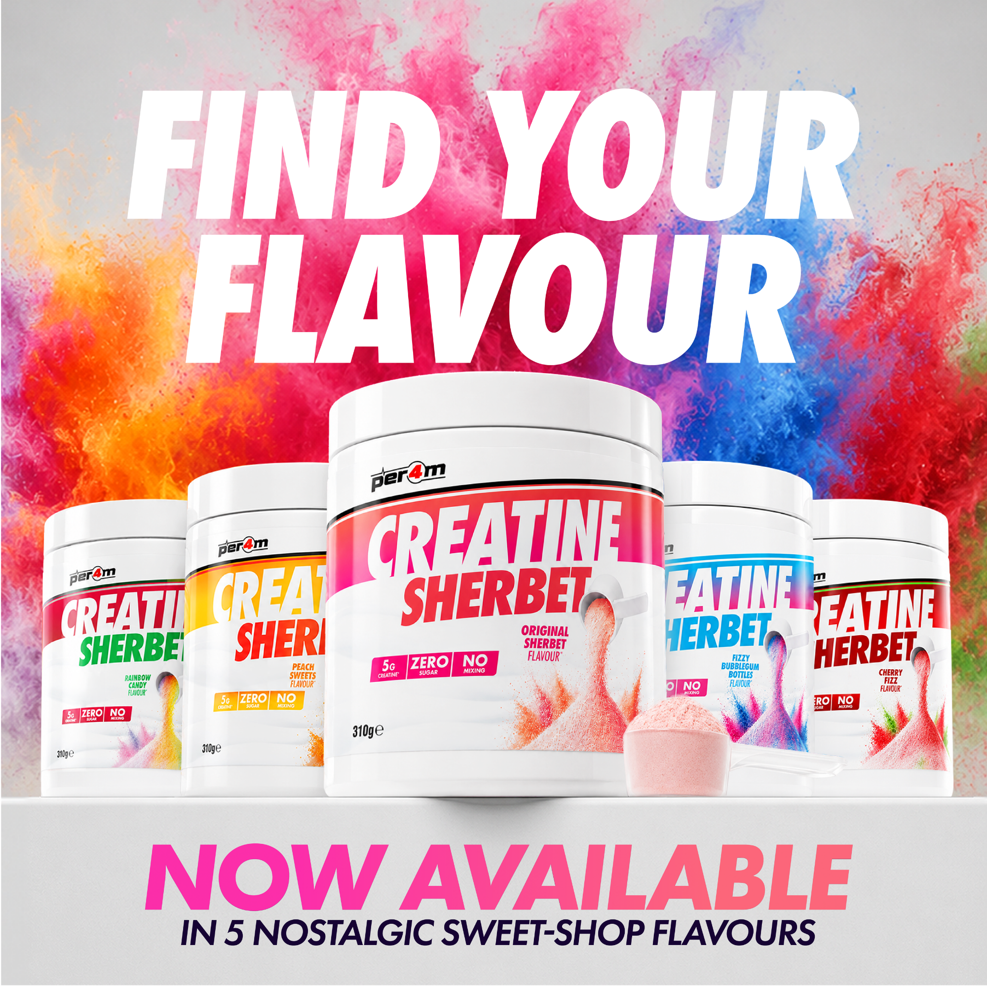 Creatine Sherbet Cherry Fizz