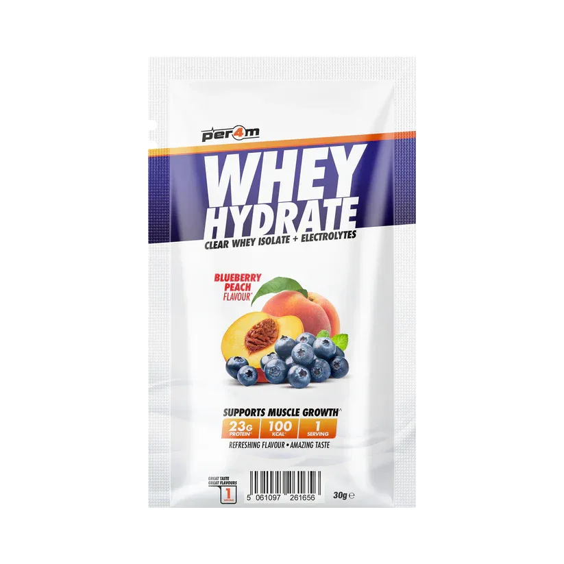 Per4m Whey Hydrate Protein Blueberry Peach 30g sample sachet