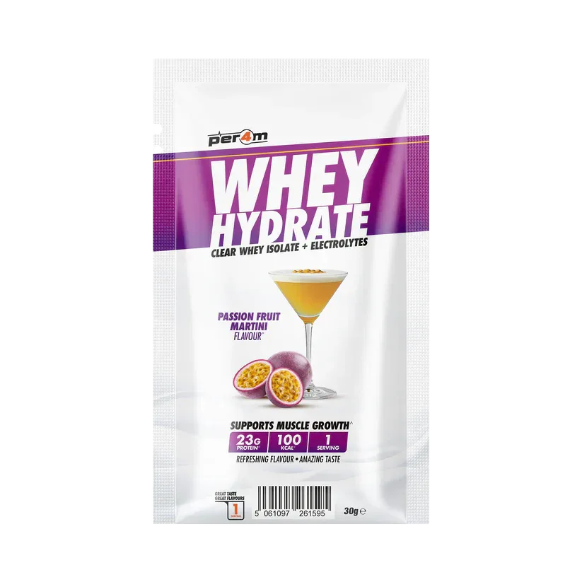 Per4m Whey Hydrate Protein Passionfruit Martini 30g sample sachet