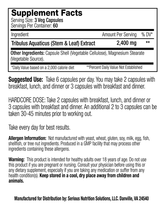 SNS Prime XT – 180 Veg Caps - Evolution Supplements - Prime XT Ingredients