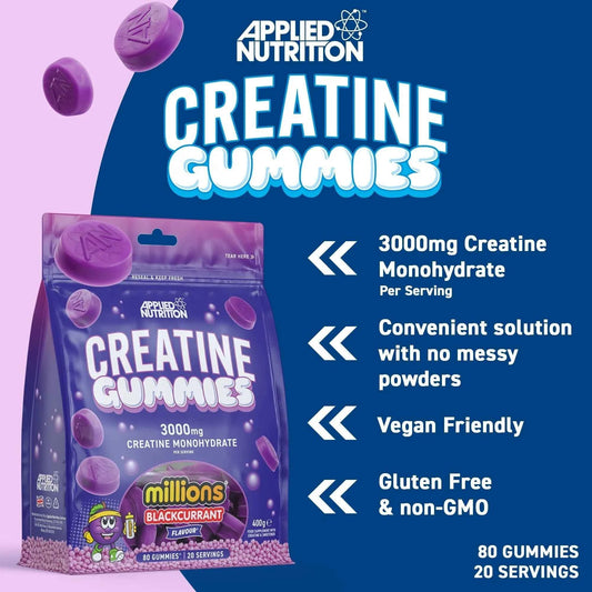 Applied Nutrition Creatine Gummies - 80 Fruit Flavored Chews
