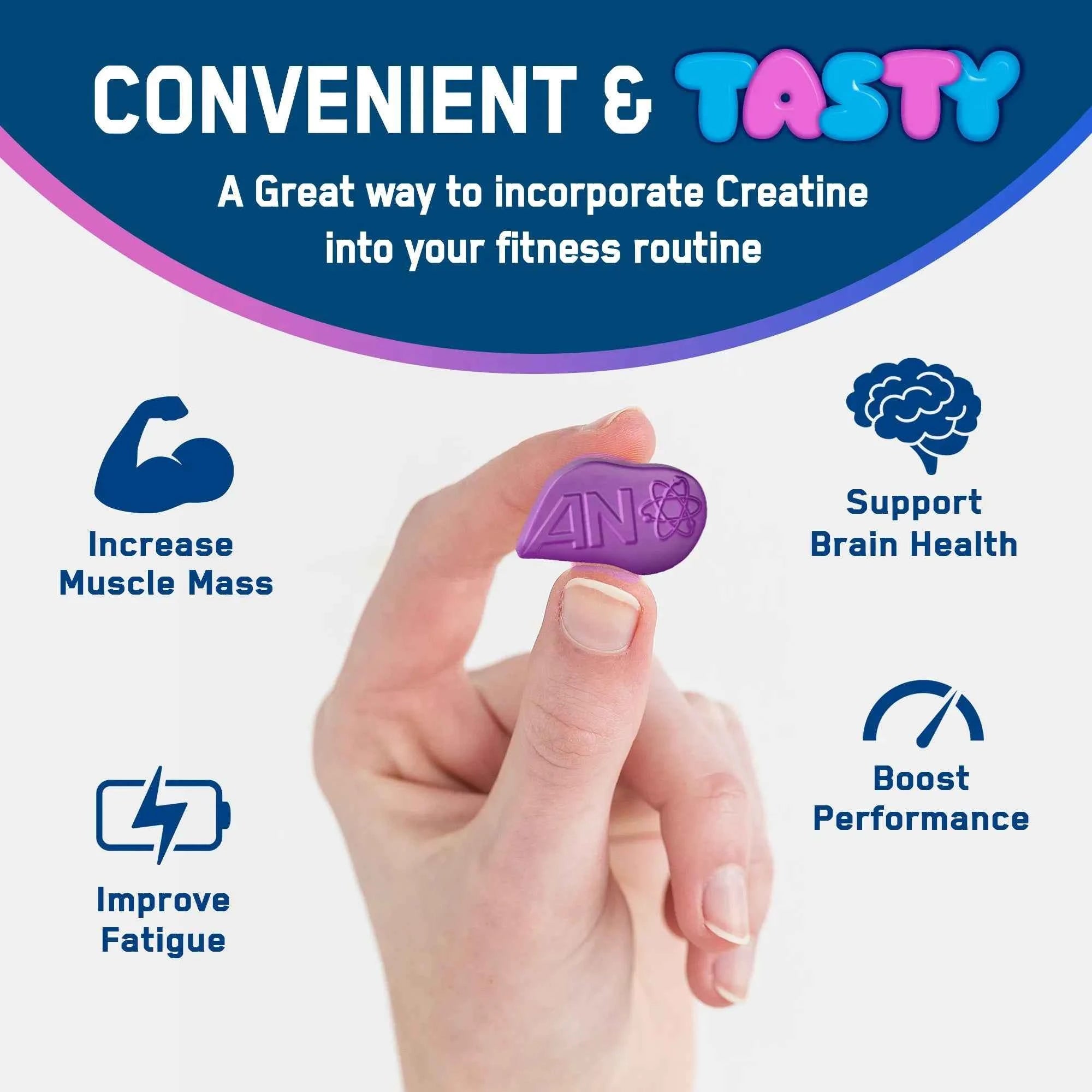 Applied Nutrition Creatine Gummies - 80 Fruit Flavored Chews