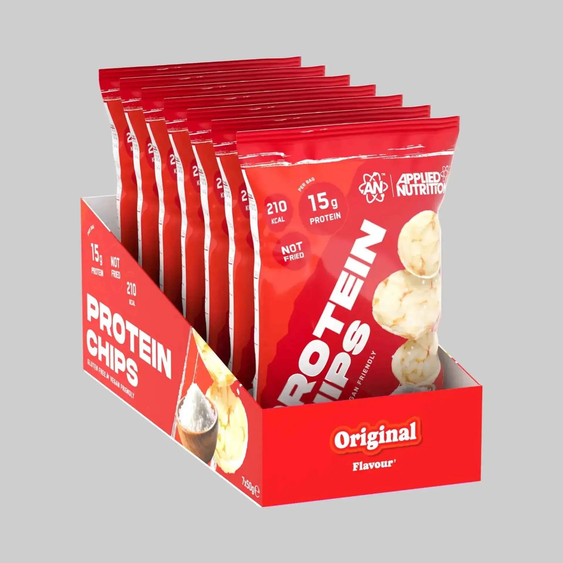 Applied Nutrition Protein Chips Single Bag or Box of 7 - in Variety of Flavours
