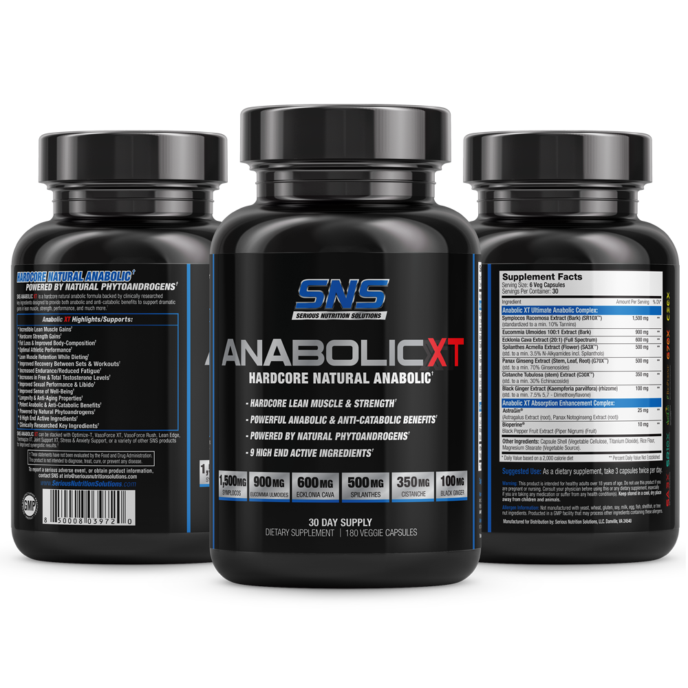 SNS Anabolic XT – 180 Veg Caps - Evolution Supplements - Anabolic XT Multibottle