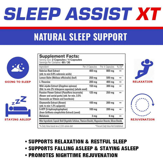 SNS Sleep Assist XT – 120 Veg Capsules