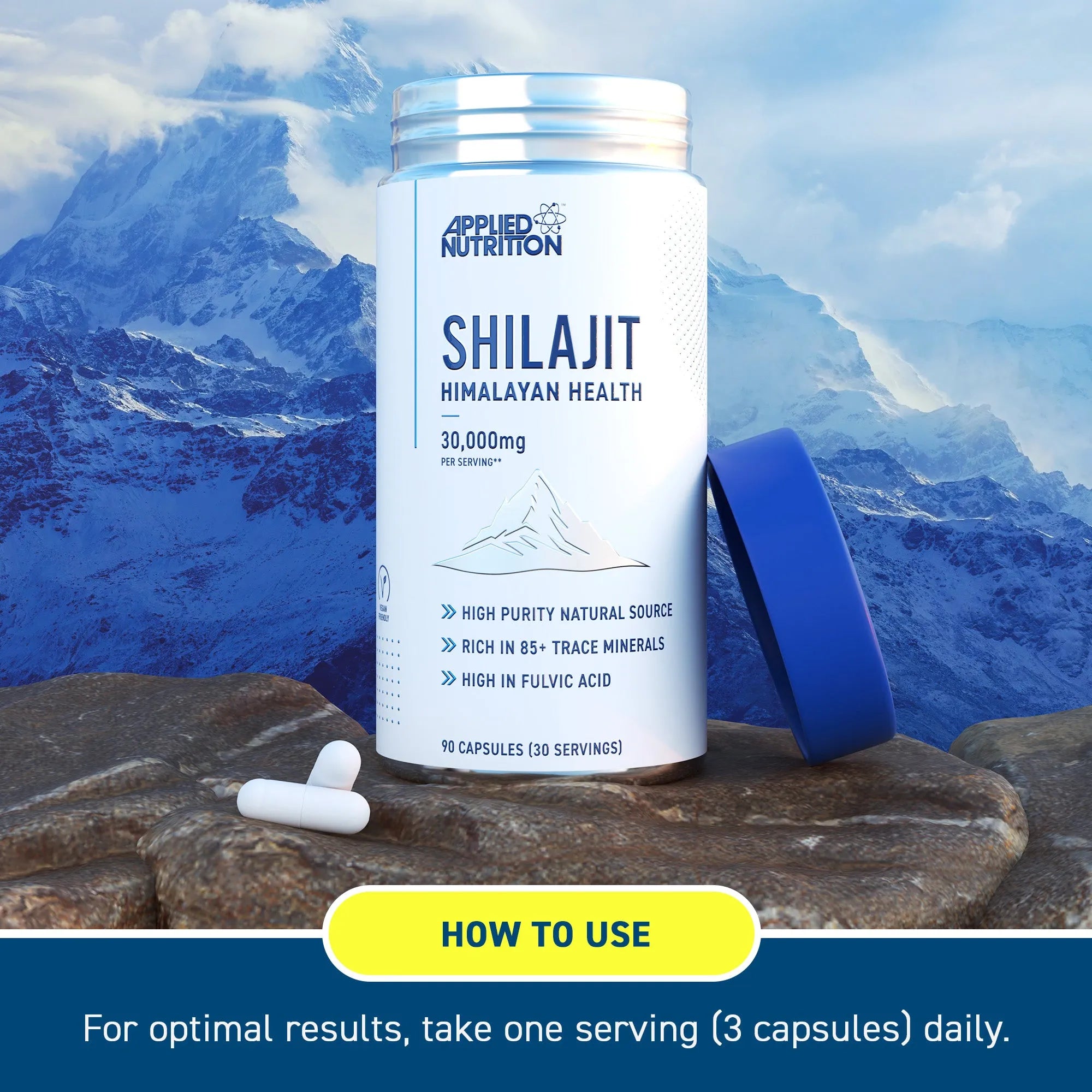 Applied Nutrition Pure Shilajit Capsules - 90 Capsules