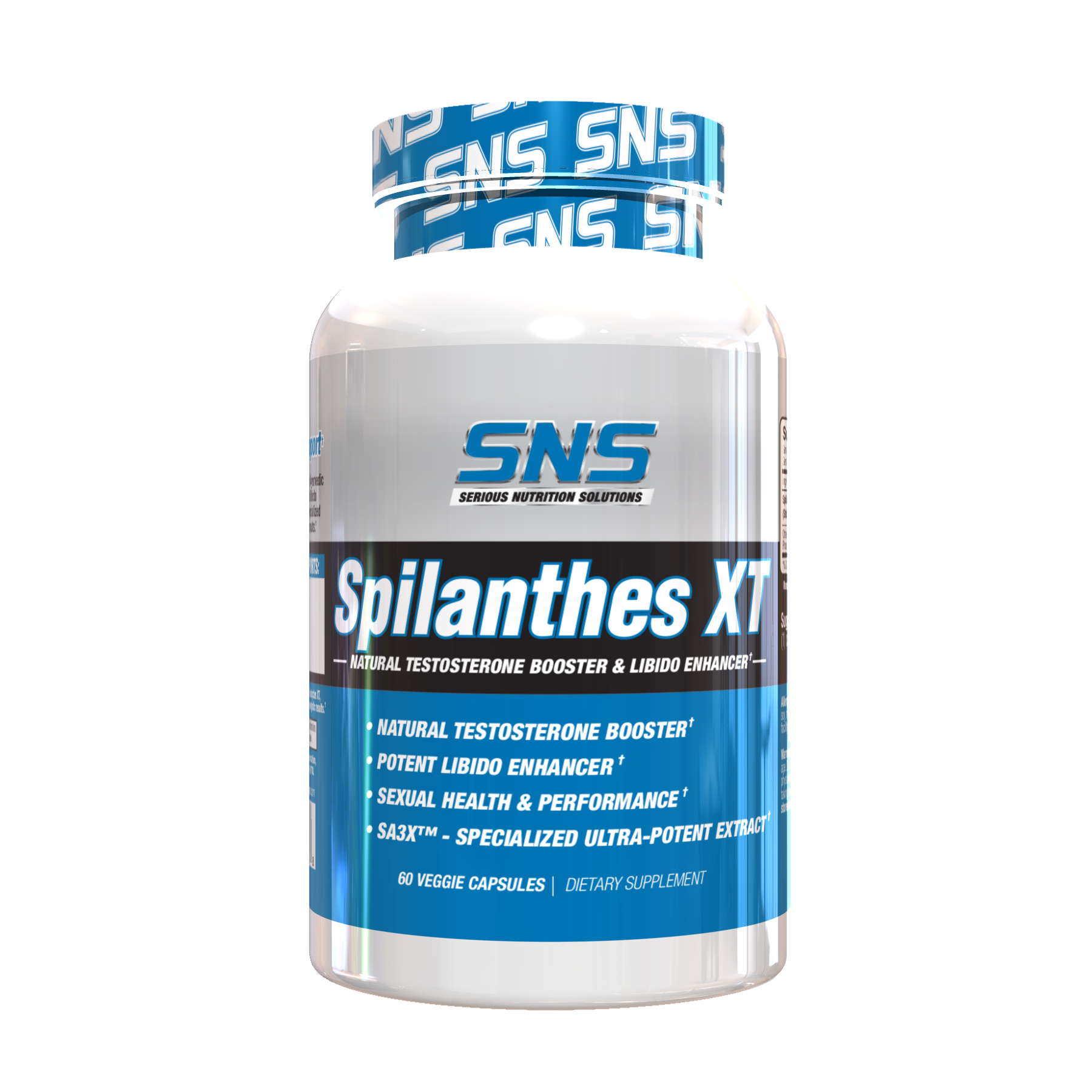 SNS Spilanthes XT – 60 Veg Caps - Evolution Supplements - SNS Splianthes XT Front