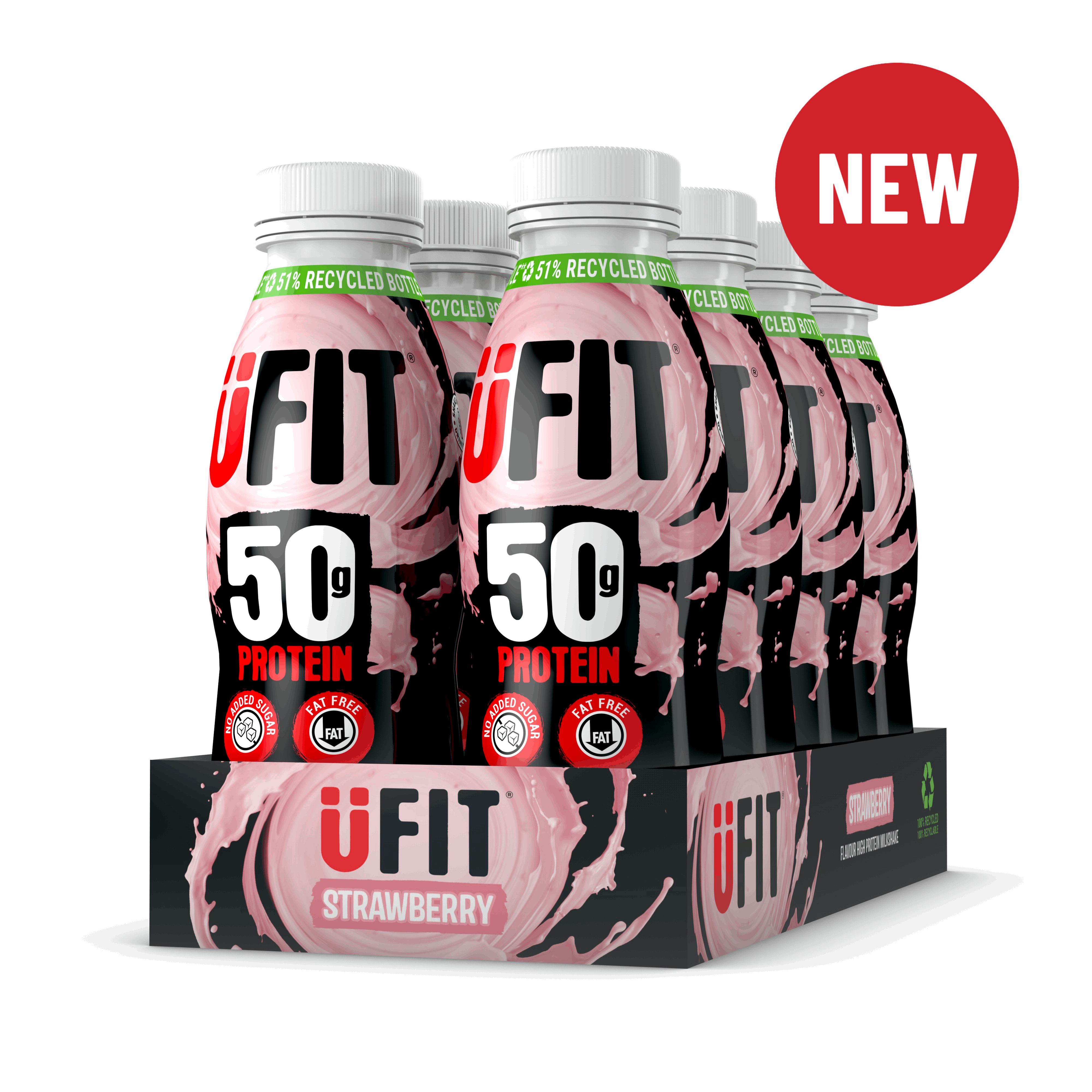 UFIT 50G High Protein Shake Drink – Case of 8 x 500ML
