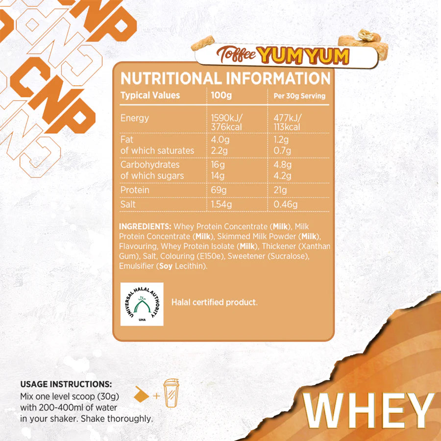CNP Professional Whey Protein 2kg (Variety of Flavours) - Evolution Supplements