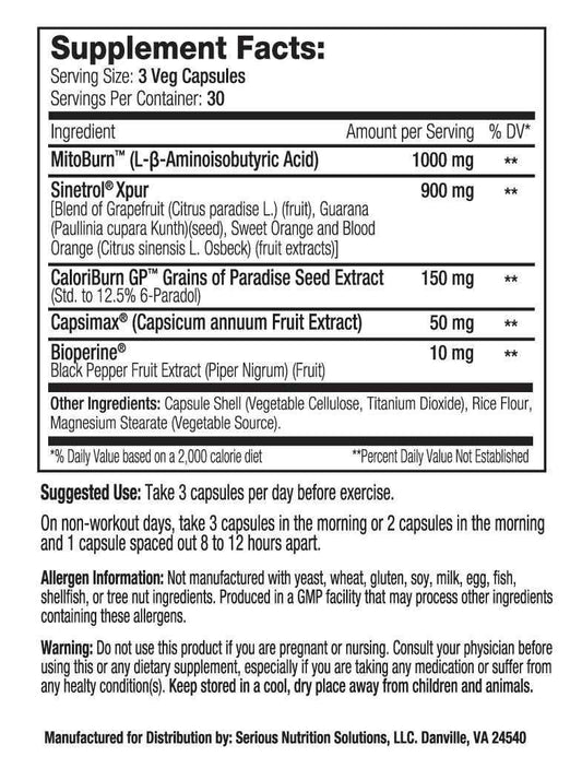 SNS Thermo Scorch - 90 Veg Caps