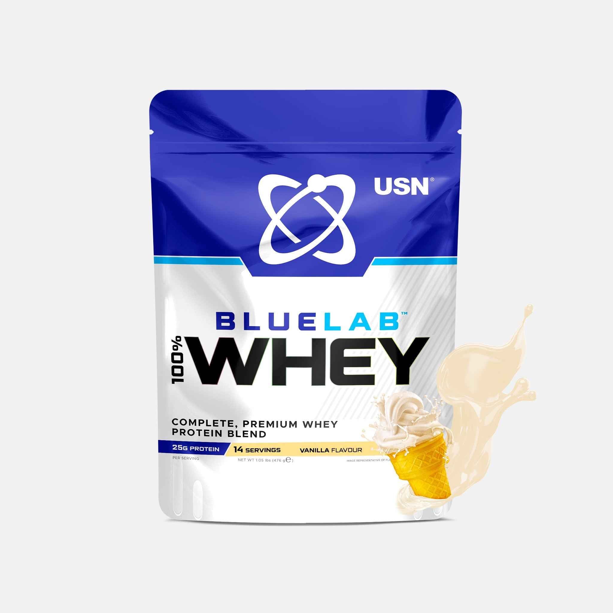 USN Blue Lab Whey Protein - Variety of Flavours & Sizes