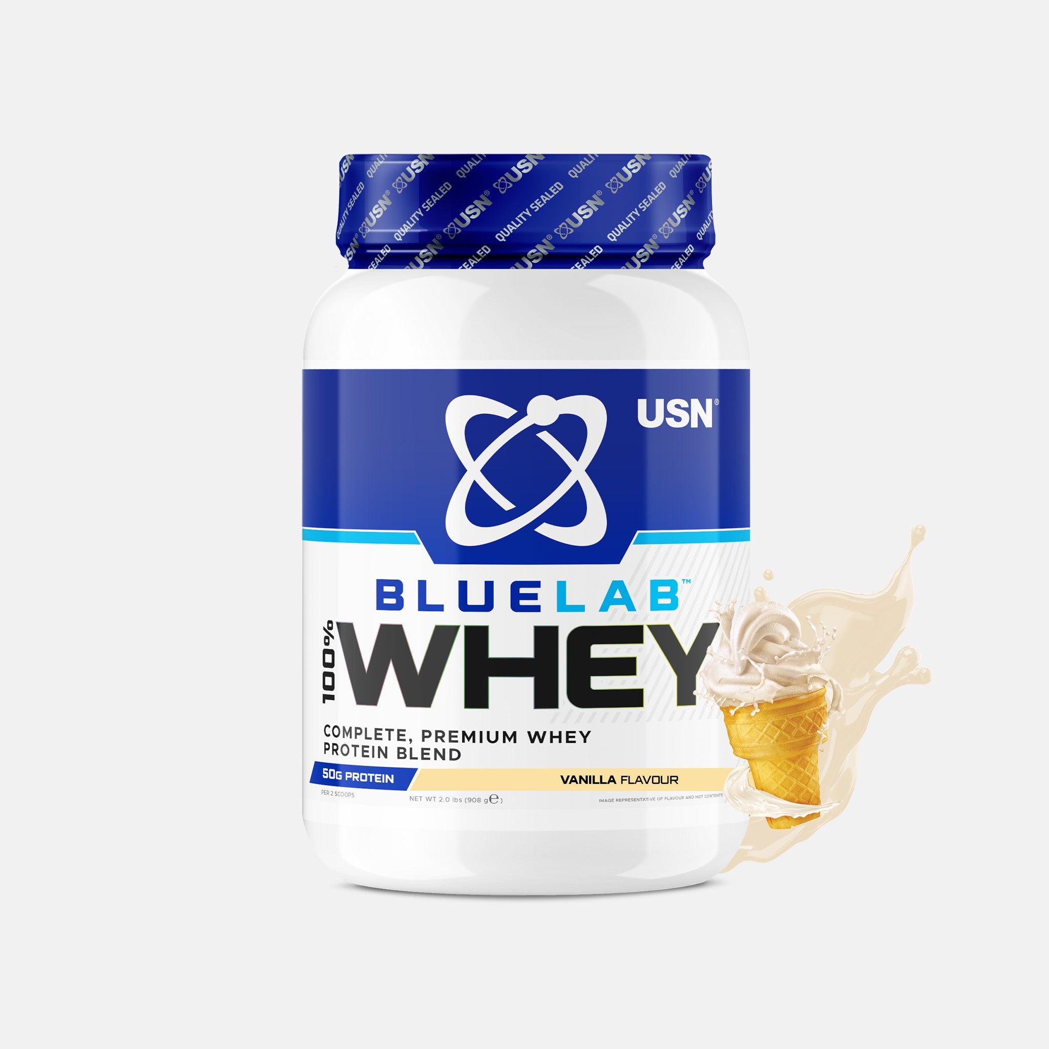 USN Blue Lab Whey Protein - Variety of Flavours & Sizes