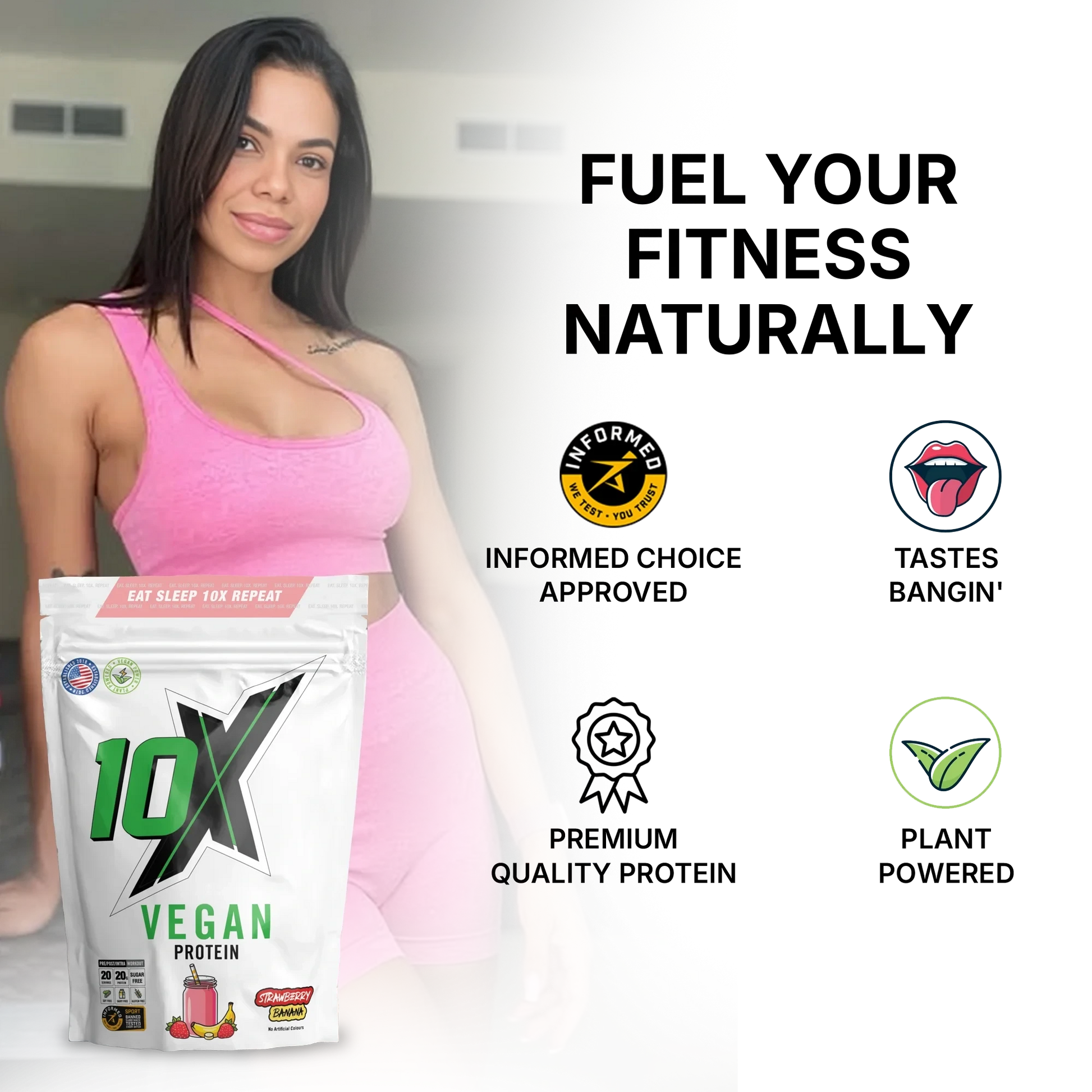 10X Vegan Protein 570g - Variety of Flavours