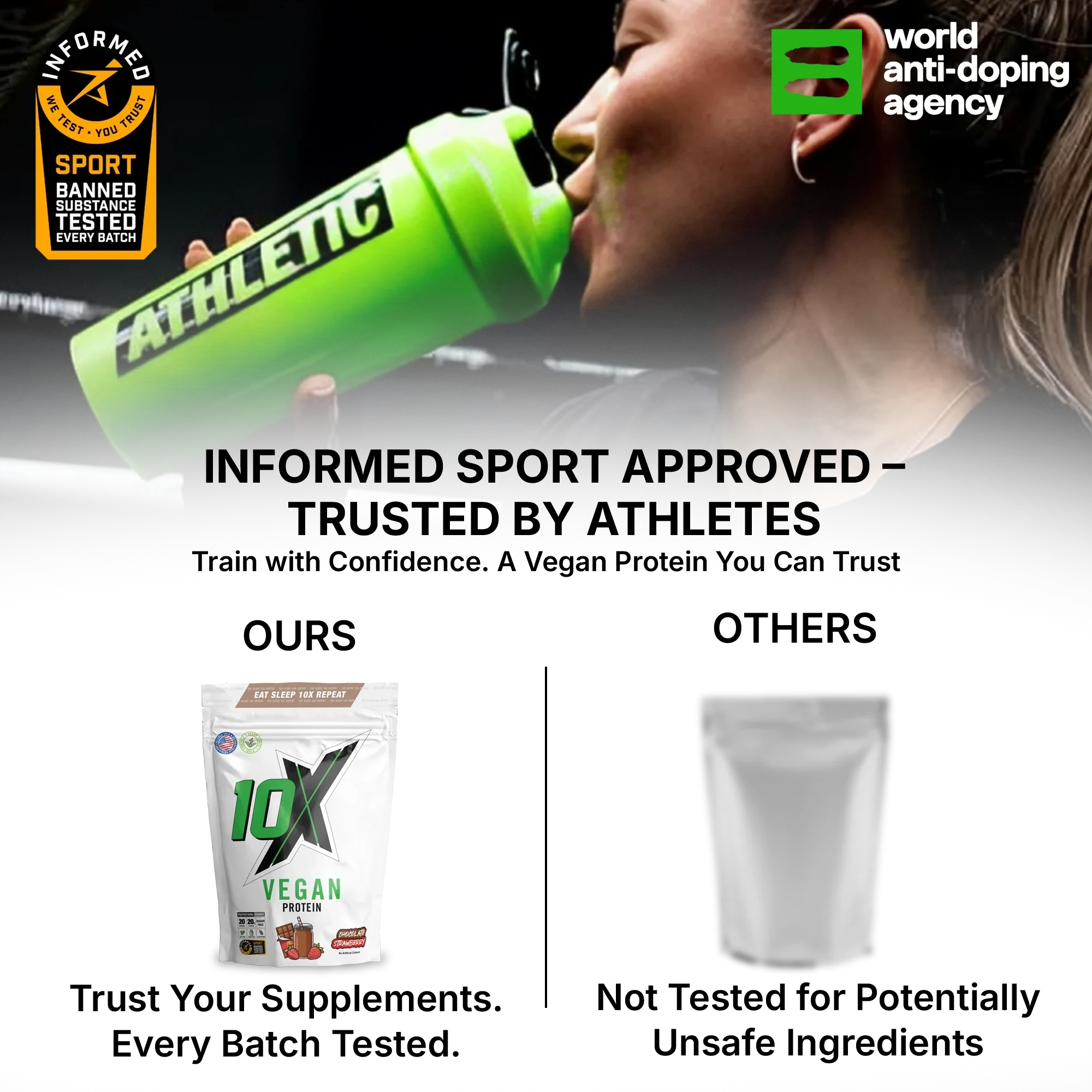 10X Vegan Protein 570g - Variety of Flavours