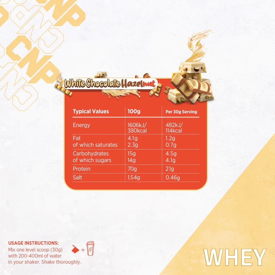 CNP Professional Whey Protein 2kg (Variety of Flavours) - Evolution Supplements