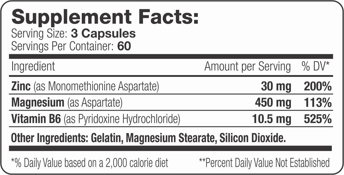SNS ZMA XT - 180 Caps