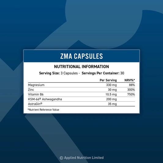 Applied Nutrition Zinc, Magnesium & Vitamin B6 - 90 Caps - Evolution Supplements