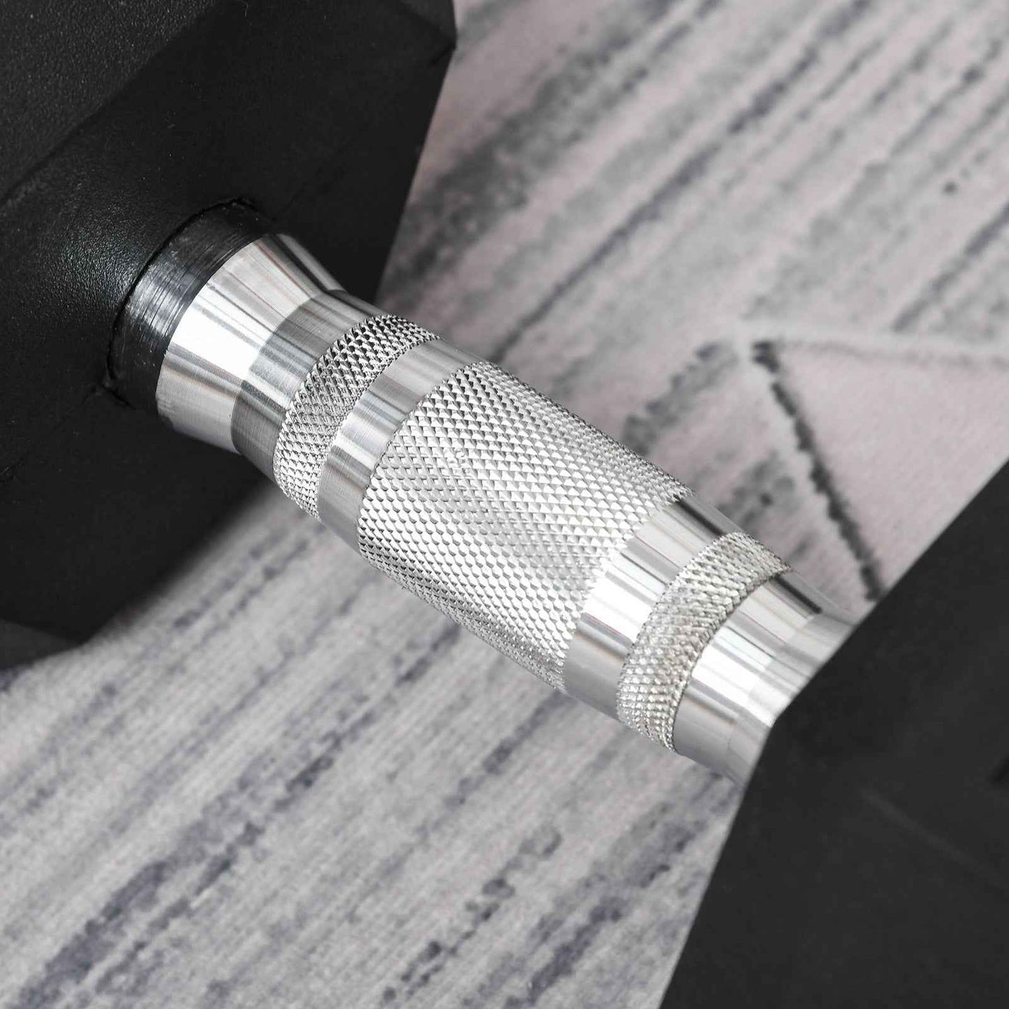 Homcom 20KG Single Rubber Hex Dumbbell Portable Hand Weights Dumbbell Home Gym