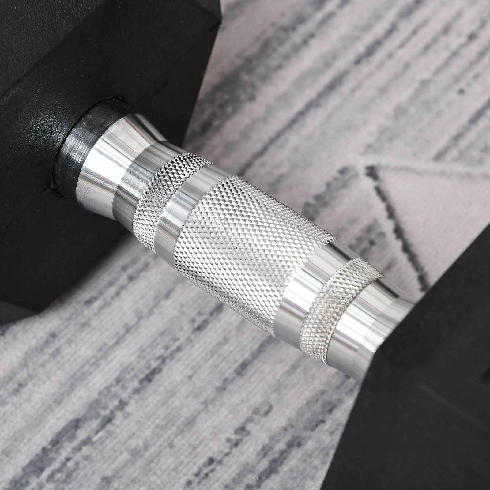 Homcom 20KG Single Rubber Hex Dumbbell Portable Hand Weights Dumbbell Home Gym